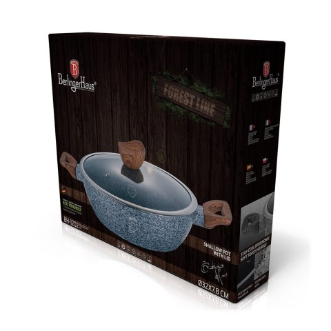 WOK GARNEK GRANITOWY 32cm 4.9L BERLINGER HAUS FOREST LINE BH-1202 WOK GARNEK GRANITOWY 32cm 4.9L BERLINGER HAUS FOREST LINE BH-1202