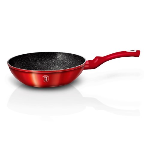 WOK GRANITOWY 28cm Z POKRYWKĄ BERLINGER HAUS METALLIC LINE BURGUNDY BH-1265-N WOK GRANITOWY 28cm Z POKRYWKĄ BERLINGER HAUS METALLIC LINE BURGUNDY BH-1265-N