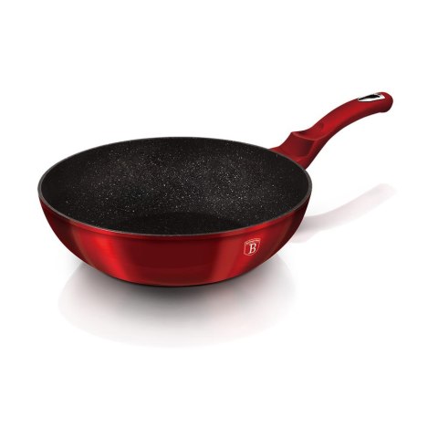 WOK GRANITOWY 28cm Z POKRYWKĄ BERLINGER HAUS METALLIC LINE BURGUNDY BH-1265-N WOK GRANITOWY 28cm Z POKRYWKĄ BERLINGER HAUS METALLIC LINE BURGUNDY BH-1265-N