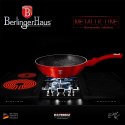 WOK GRANITOWY 28cm Z POKRYWKĄ BERLINGER HAUS METALLIC LINE BURGUNDY BH-1265-N