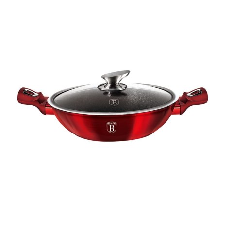 WOK Z POWŁOKĄ GRANITOWĄ 30CM 4L BERLINGER HAUS BURGUNDY BH-7110 WOK Z POWŁOKĄ GRANITOWĄ 30CM 4L BERLINGER HAUS BURGUNDY BH-7110