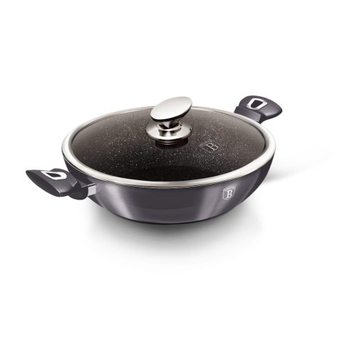 WOK Z POWŁOKA GRANITOWĄ 30CM 4L BERLINGER HAUS CARBON PRO BH-7111 WOK Z POWŁOKA GRANITOWĄ 30CM 4L BERLINGER HAUS CARBON PRO BH-7111