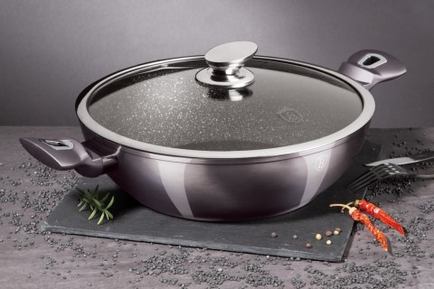 WOK Z POWŁOKA GRANITOWĄ 30CM 4L BERLINGER HAUS CARBON PRO BH-7111 WOK Z POWŁOKA GRANITOWĄ 30CM 4L BERLINGER HAUS CARBON PRO BH-7111