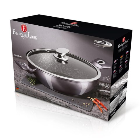WOK Z POWŁOKA GRANITOWĄ 30CM 4L BERLINGER HAUS CARBON PRO BH-7111 WOK Z POWŁOKA GRANITOWĄ 30CM 4L BERLINGER HAUS CARBON PRO BH-7111