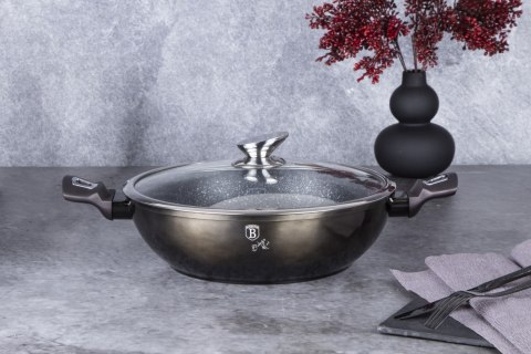WOK Z POWŁOKĄ GRANITOWĄ 30CM 4L BERLINGER HAUS SHINY BLACK BH-7115 WOK Z POWŁOKĄ GRANITOWĄ 30CM 4L BERLINGER HAUS SHINY BLACK BH-7115