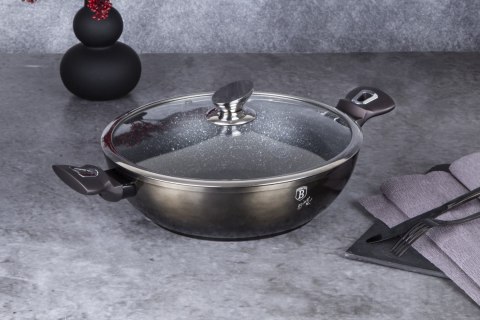 WOK Z POWŁOKĄ GRANITOWĄ 30CM 4L BERLINGER HAUS SHINY BLACK BH-7115 WOK Z POWŁOKĄ GRANITOWĄ 30CM 4L BERLINGER HAUS SHINY BLACK BH-7115
