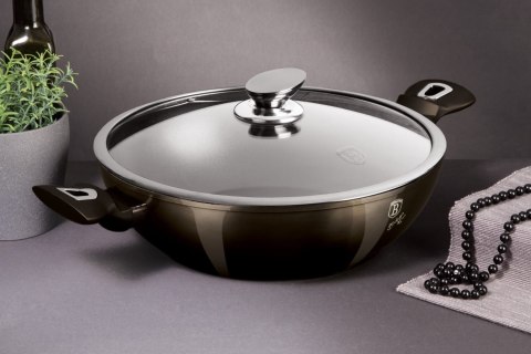 WOK Z POWŁOKĄ GRANITOWĄ 30CM 4L BERLINGER HAUS SHINY BLACK BH-7115 WOK Z POWŁOKĄ GRANITOWĄ 30CM 4L BERLINGER HAUS SHINY BLACK BH-7115