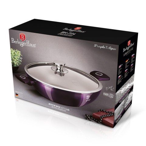 WOK Z POWŁOKĄ TYTANOWĄ 30CM 4L BERLINGER HAUS PURPLE ECLIPSE BH-7114 WOK Z POWŁOKĄ TYTANOWĄ 30CM 4L BERLINGER HAUS PURPLE ECLIPSE BH-7114
