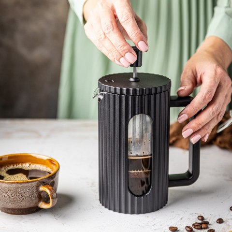 ZAPARZACZ DO HERBATY KAWY SZKLANY FRENCH PRESS 350 ML CZARNY KLAUSBERG KB-7741 ZAPARZACZ DO HERBATY KAWY SZKLANY FRENCH PRESS 350 ML CZARNY KLAUSBERG KB-7741
