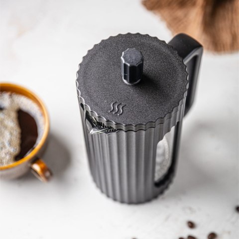 ZAPARZACZ DO HERBATY KAWY SZKLANY FRENCH PRESS 350 ML CZARNY KLAUSBERG KB-7741 ZAPARZACZ DO HERBATY KAWY SZKLANY FRENCH PRESS 350 ML CZARNY KLAUSBERG KB-7741