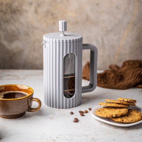 ZAPARZACZ DO HERBATY KAWY SZKLANY FRENCH PRESS 350 ML SZARY KLAUSBERG KB-7742 ZAPARZACZ DO HERBATY KAWY SZKLANY FRENCH PRESS 350 ML SZARY KLAUSBERG KB-7742