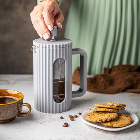ZAPARZACZ DO HERBATY KAWY SZKLANY FRENCH PRESS 350 ML SZARY KLAUSBERG KB-7742 ZAPARZACZ DO HERBATY KAWY SZKLANY FRENCH PRESS 350 ML SZARY KLAUSBERG KB-7742