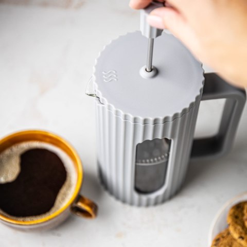 ZAPARZACZ DO HERBATY KAWY SZKLANY FRENCH PRESS 350 ML SZARY KLAUSBERG KB-7742 ZAPARZACZ DO HERBATY KAWY SZKLANY FRENCH PRESS 350 ML SZARY KLAUSBERG KB-7742