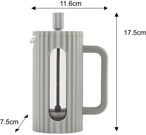 ZAPARZACZ DO HERBATY KAWY SZKLANY FRENCH PRESS 350 ML ZIELONY KLAUSBERG KB-7745 ZAPARZACZ DO HERBATY KAWY SZKLANY FRENCH PRESS 350 ML ZIELONY KLAUSBERG KB-7745