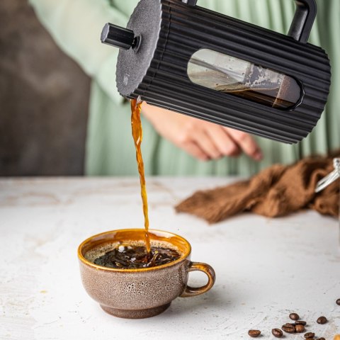 ZAPARZACZ DO HERBATY KAWY SZKLANY FRENCH PRESS 600 ML CZARNY KLAUSBERG KB-7746 ZAPARZACZ DO HERBATY KAWY SZKLANY FRENCH PRESS 600 ML CZARNY KLAUSBERG KB-7746