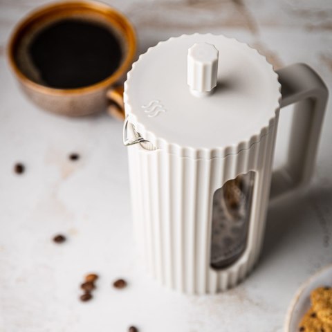 ZAPARZACZ DO HERBATY KAWY SZKLANY FRENCH PRESS 600 ML KREMOWY KLAUSBERG KB-7748 ZAPARZACZ DO HERBATY KAWY SZKLANY FRENCH PRESS 600 ML KREMOWY KLAUSBERG KB-7748