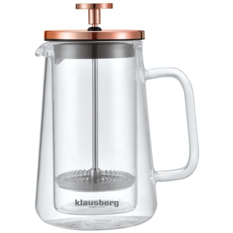 ZAPARZACZ DO KAWY HERBATY 0,35L FRENCH PRESS KLAUSBERG KB-7723 ZAPARZACZ DO KAWY HERBATY 0,35L FRENCH PRESS KLAUSBERG KB-7723