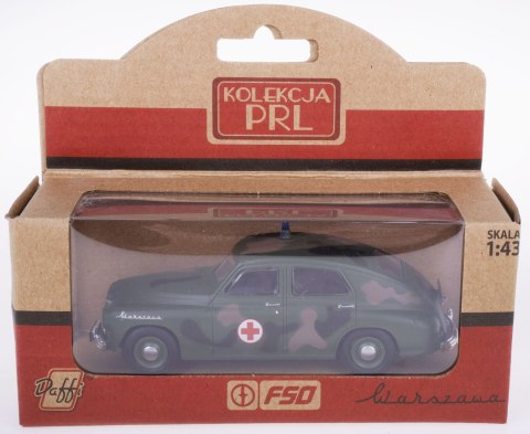 Auto metalowe 1:43 WARSZAWA KARETKA WOJSKOWA B-251 KOLEKCJA PRL Auto metalowe 1:43 WARSZAWA KARETKA WOJSKOWA B-251 KOLEKCJA PRL