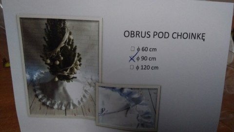 Obrus falbanka pod choinkę FI-90 Obrus falbanka pod choinkę FI-90