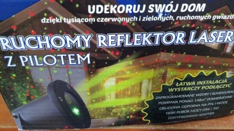 Rzutnik laserowy ruchomy z pilotem | LAR8166 Rzutnik laserowy ruchomy z pilotem | LAR8166