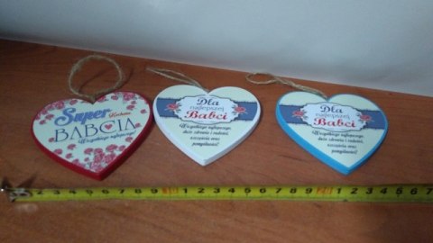 Serce drewniane zawieszka BABCIA 10cm Serce drewniane zawieszka BABCIA 10cm