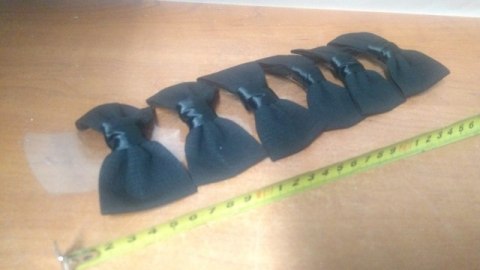 Spinka 6szt kokarda czarna 3657 Spinka 6szt kokarda czarna 3657