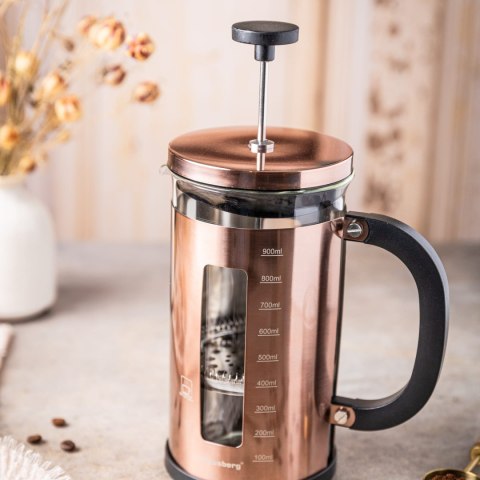 ZAPARZACZ DO KAWY HERBATY 1.0L FRENCH PRESS RÓŻOWE ZŁOTO KLAUSBERG KB-7740 ZAPARZACZ DO KAWY HERBATY 1.0L FRENCH PRESS RÓŻOWE ZŁOTO KLAUSBERG KB-7740