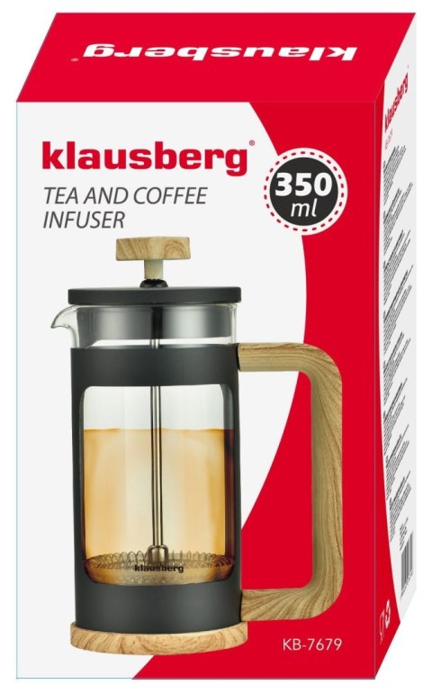 ZAPARZACZ DO KAWY/HERBATY 0,35L FRENCH PRESS KLAUSBERG KB-7679 ZAPARZACZ DO KAWY/HERBATY 0,35L FRENCH PRESS KLAUSBERG KB-7679