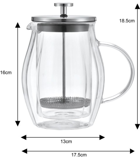 ZAPARZACZ DO KAWY/HERBATY 0,60L FRENCH PRESS KLAUSBERG KB-7683 ZAPARZACZ DO KAWY/HERBATY 0,60L FRENCH PRESS KLAUSBERG KB-7683