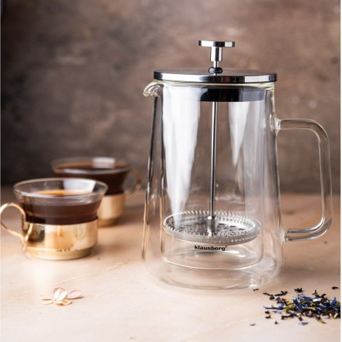 ZAPARZACZ DO KAWY/HERBATY 0,60L FRENCH PRESS KLAUSBERG KB-7685 ZAPARZACZ DO KAWY/HERBATY 0,60L FRENCH PRESS KLAUSBERG KB-7685