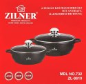 ZESTAW 2 GARNKÓW WOKÓW Z POWŁOKĄ MARMUROWĄ 28 / 32CM ZILNER ZL-8610