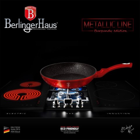 ZESTAW 2 PATELNI GRANITOWYCH 22/26CM BERLINGER HAUS METALLIC LINE BURGUNDY BH-1612-NF ZESTAW 2 PATELNI GRANITOWYCH 22/26CM BERLINGER HAUS METALLIC LINE BURGUNDY BH-1612-NF
