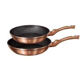 ZESTAW 2 PATELNI GRANITOWYCH 22/26CM BERLINGER HAUS METALLIC LINE ROSE GOLD BH-1611-N