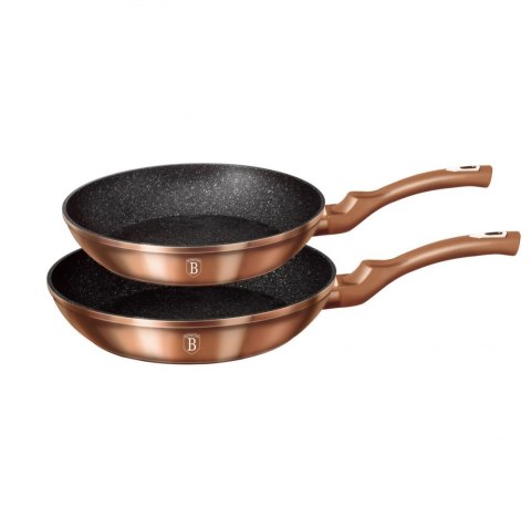 ZESTAW 2 PATELNI GRANITOWYCH 22/26CM BERLINGER HAUS METALLIC LINE ROSE GOLD BH-1611-N ZESTAW 2 PATELNI GRANITOWYCH 22/26CM BERLINGER HAUS METALLIC LINE ROSE GOLD BH-1611-N