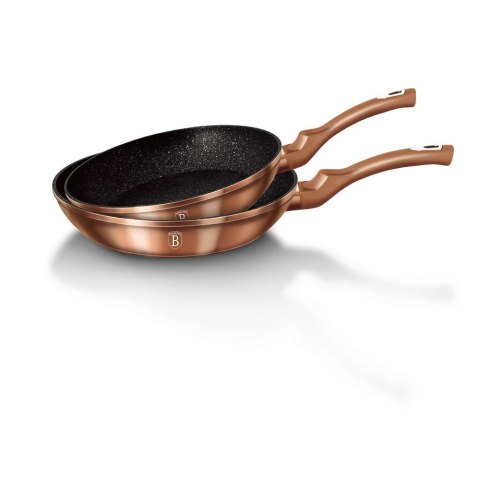 ZESTAW 2 PATELNI GRANITOWYCH 22/26CM BERLINGER HAUS METALLIC LINE ROSE GOLD BH-1611-N ZESTAW 2 PATELNI GRANITOWYCH 22/26CM BERLINGER HAUS METALLIC LINE ROSE GOLD BH-1611-N