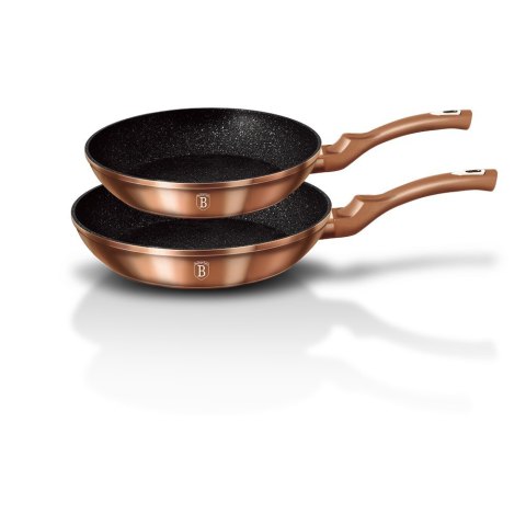 ZESTAW 2 PATELNI GRANITOWYCH 22/26CM BERLINGER HAUS METALLIC LINE ROSE GOLD BH-1611-N ZESTAW 2 PATELNI GRANITOWYCH 22/26CM BERLINGER HAUS METALLIC LINE ROSE GOLD BH-1611-N