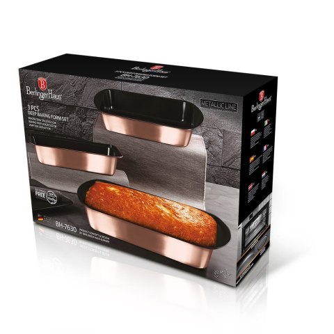 ZESTAW 3 FORM DO PIECZENIA BERLINGER HAUS Rose Gold BH-7630 ZESTAW 3 FORM DO PIECZENIA BERLINGER HAUS Rose Gold BH-7630