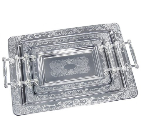 ZESTAW 3 TAC STALOWYCH DO SERWOWANIA KINGHOFF KH-4741 ZESTAW 3 TAC STALOWYCH DO SERWOWANIA KINGHOFF KH-4741