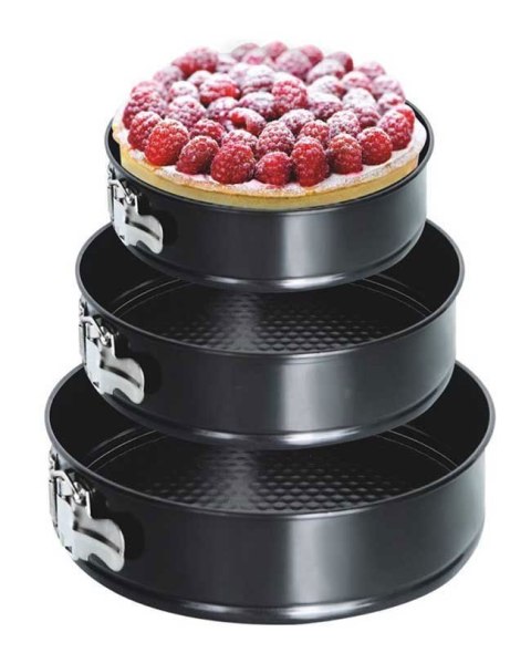 ZESTAW 3 TORTOWNIC BLASZANYCH NON-STICK KiNGHOFF KH-4200 ZESTAW 3 TORTOWNIC BLASZANYCH NON-STICK KiNGHOFF KH-4200