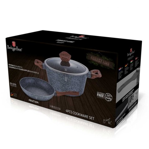 ZESTAW 4 EL. GARNEK Z PATELNIĄ 24CM BERLINGER HAUS FOREST LINE 3 ELE BH-6199 ZESTAW 4 EL. GARNEK Z PATELNIĄ 24CM BERLINGER HAUS FOREST LINE 3 ELE BH-6199