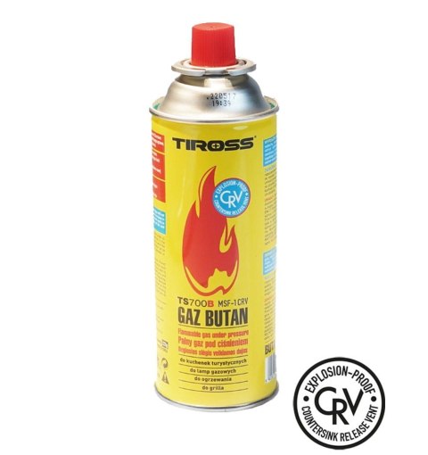 ZESTAW 4 GAZÓW / NABOJE GAZOWE / PRZECIWYBUCHOWY SYSTEM CRV / KARTUSZ 227g / TYP MSF-1a TIROSS TS-700B-4 ZESTAW 4 GAZÓW / NABOJE GAZOWE / PRZECIWYBUCHOWY SYSTEM CRV / KARTUSZ 227g / TYP MSF-1a TIROSS TS-700B-4