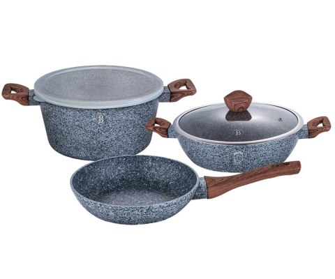 ZESTAW 5 EL. 2 GARNKI Z PATELNIĄ 24CM BERLINGER HAUS FOREST LINE BH-7060 ZESTAW 5 EL. 2 GARNKI Z PATELNIĄ 24CM BERLINGER HAUS FOREST LINE BH-7060