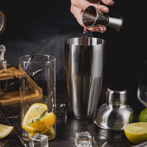 ZESTAW BARMAŃSKI DO DRINKÓW KOKTAJLI 13-ELE SHAKER SREBRNY KLAUSBERG KB-7654 ZESTAW BARMAŃSKI DO DRINKÓW KOKTAJLI 13-ELE SHAKER SREBRNY KLAUSBERG KB-7654