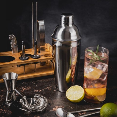 ZESTAW BARMAŃSKI DO DRINKÓW KOKTAJLI 15-ELE SHAKER SREBRNY KLAUSBERG KB-7653 ZESTAW BARMAŃSKI DO DRINKÓW KOKTAJLI 15-ELE SHAKER SREBRNY KLAUSBERG KB-7653