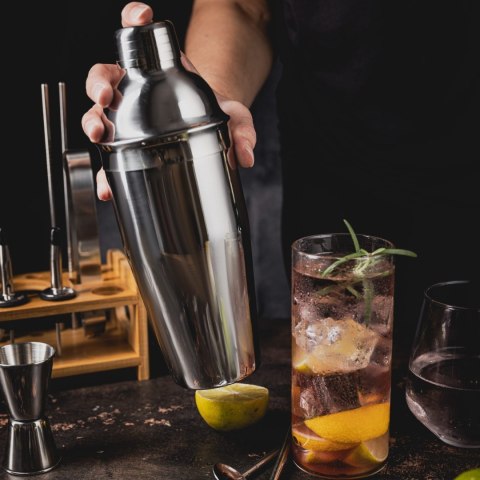 ZESTAW BARMAŃSKI DO DRINKÓW KOKTAJLI 15-ELE SHAKER SREBRNY KLAUSBERG KB-7653 ZESTAW BARMAŃSKI DO DRINKÓW KOKTAJLI 15-ELE SHAKER SREBRNY KLAUSBERG KB-7653