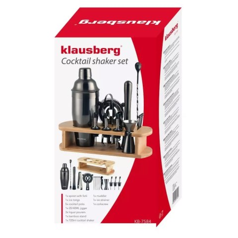ZESTAW BAROWY 16 ELEMENTÓW SHAKER KLAUSBERG KB-7584 GRAFITOWY ZESTAW BAROWY 16 ELEMENTÓW SHAKER KLAUSBERG KB-7584 GRAFITOWY