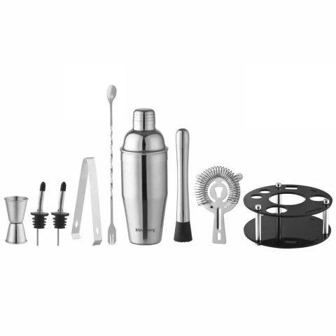 ZESTAW BAROWY 9 ELEMENTÓW SHAKER KLAUSBERG KB-7580 SREBRNY ZESTAW BAROWY 9 ELEMENTÓW SHAKER KLAUSBERG KB-7580 SREBRNY