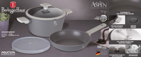 ZESTAW GARNEK Z PATELNIĄ 24CM Z POWŁOKĄ TYTANOWĄ BERLINGER HAUS ASPEN BH-7079 ZESTAW GARNEK Z PATELNIĄ 24CM Z POWŁOKĄ TYTANOWĄ BERLINGER HAUS ASPEN BH-7079