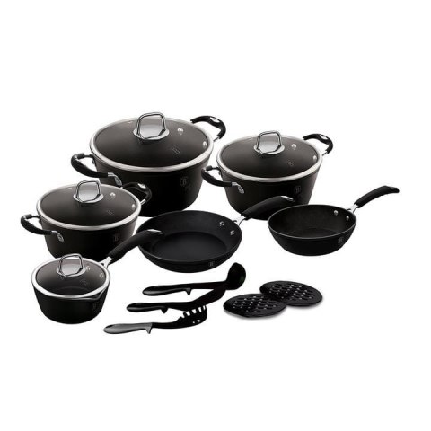 ZESTAW GARNKÓW 15 EL. BERLINGER HAUS BLACK PROFESSIONAL LINE BH-6129 ZESTAW GARNKÓW 15 EL. BERLINGER HAUS BLACK PROFESSIONAL LINE BH-6129
