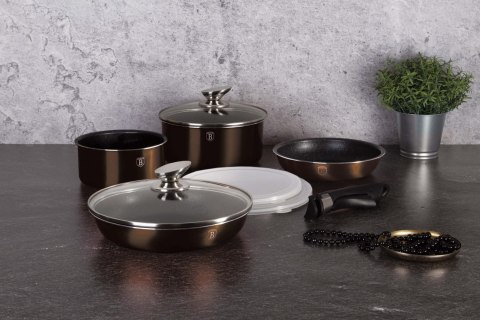 ZESTAW GARNKÓW 9 EL. CLICK & COOK BERLINGER HAUS SHINY BLACK BH-7041 ZESTAW GARNKÓW 9 EL. CLICK & COOK BERLINGER HAUS SHINY BLACK BH-7041